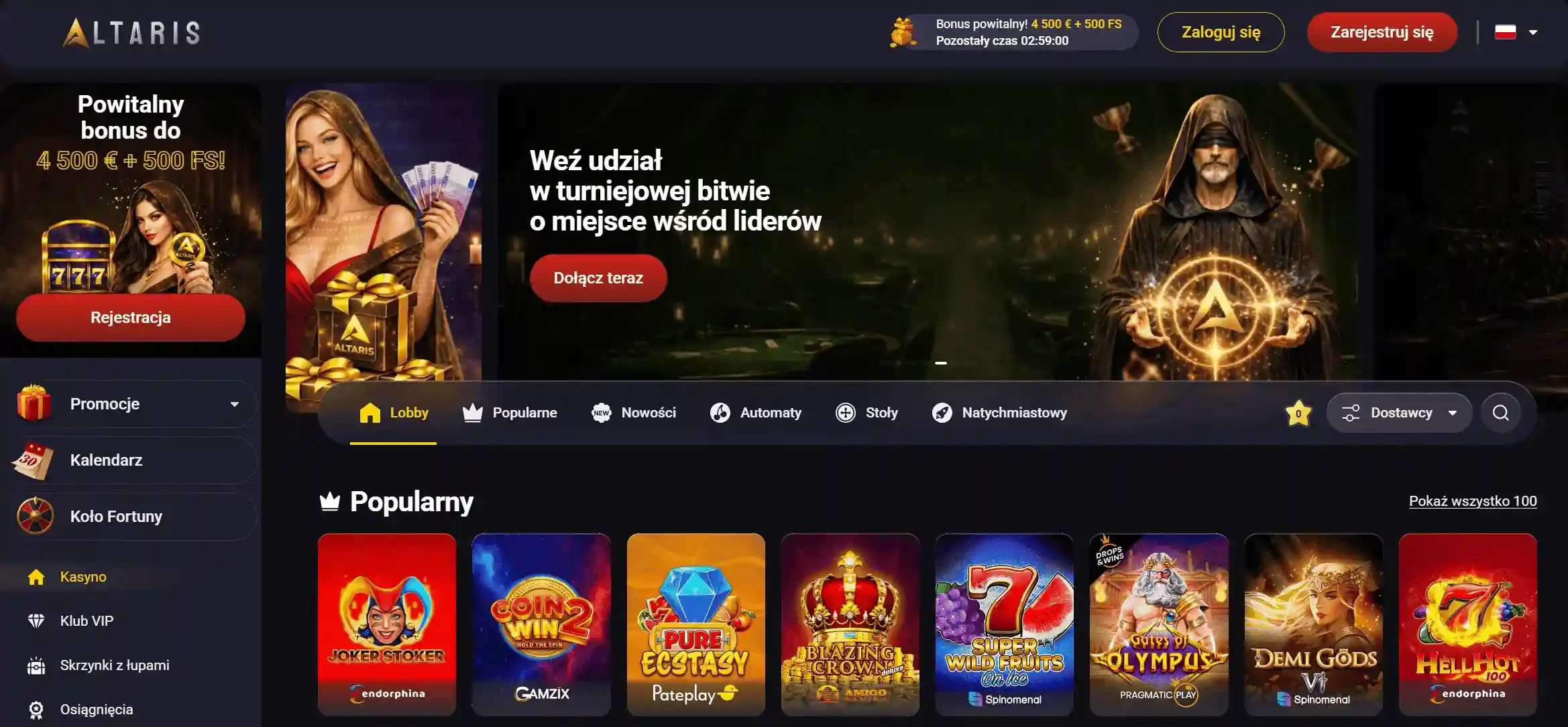 Altaris strona główna gier